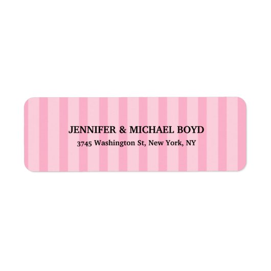 Rosa Streifen Retro Stilvolle klassische Familie (Vorne)