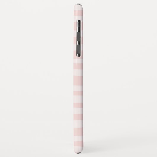 Rosa Streifen Rose Monogramm Personalisiert Case-Mate iPhone Hülle (Hinten/Links)