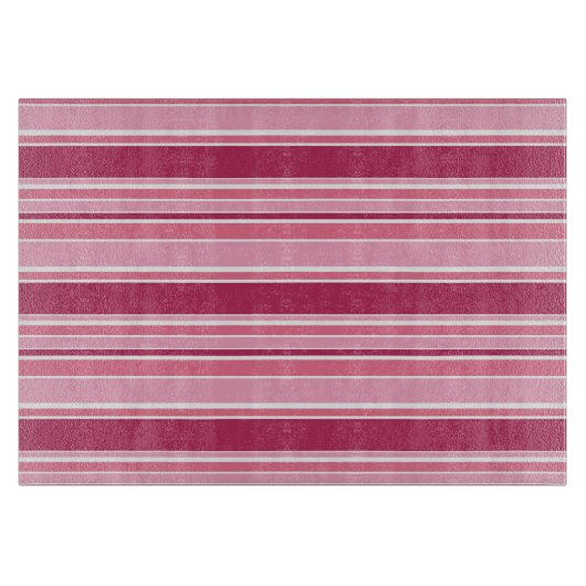 Rosa Streifen Schneidebrett (Vorderseite)