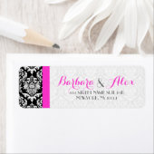 Rosa Streifen schwarz und weiß Damaskus 2 (Insitu)