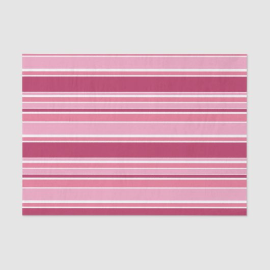 Rosa Streifen Seidenpapier (Vorderseite)