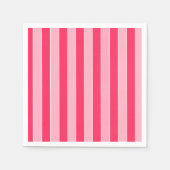 Rosa Streifen Serviette (Vorderseite)