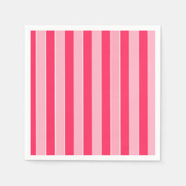 Rosa Streifen Serviette