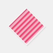 Rosa Streifen Serviette (Ecke)