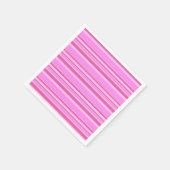 Rosa Streifen Serviette (Ecke)