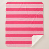Rosa Streifen Sherpadecke (Vorderseite)