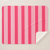 Rosa Streifen Sherpadecke (Vorderseite (Horizontal))