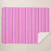Rosa Streifen Sherpadecke (Vorderseite (Horizontal))