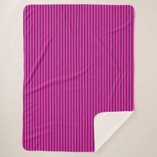 Rosa Streifen Sherpadecke