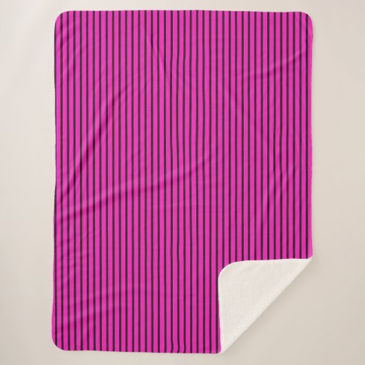 Rosa Streifen Sherpadecke (Vorderseite)
