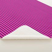 Rosa Streifen Sherpadecke (3/4)
