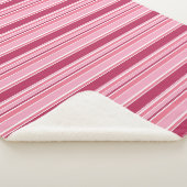 Rosa Streifen Sherpadecke (3/4)
