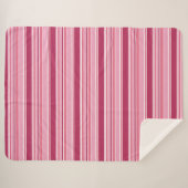 Rosa Streifen Sherpadecke (Vorderseite (Horizontal))