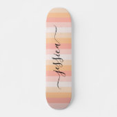 Rosa-Streifen-Skriptname Skateboard (Vorne)
