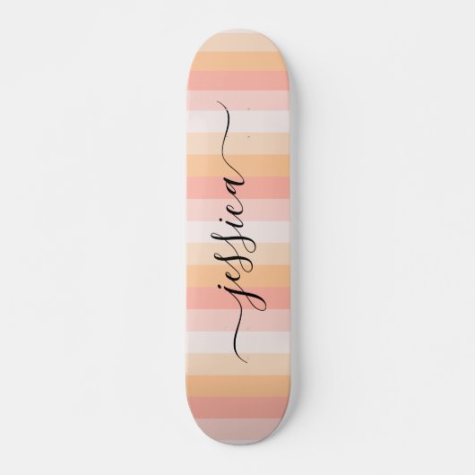Rosa-Streifen-Skriptname Skateboard (Vorne)