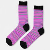 Rosa Streifen Socken (Linkes Detail)