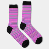 Rosa Streifen Socken (Rechts)
