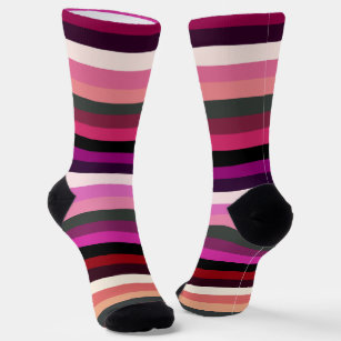 Rosa Streifen Socken