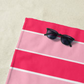 Rosa Streifen Strandtuch (Beispiel)