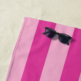 Rosa Streifen Strandtuch