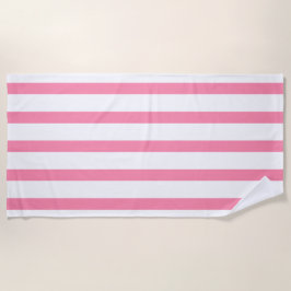 Rosa Streifen Strandtuch