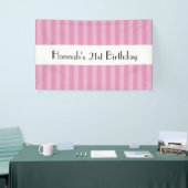 Rosa Streifen, Streifen, Linien, Geburtstag Banner (Messeveranstaltung)