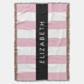 Rosa Streifen, Streifen, Linien, Ihr Name Decke (Vorderseite Vertikal)