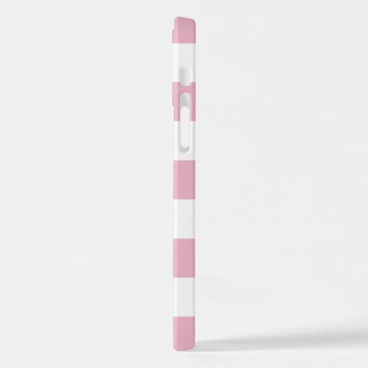 Rosa Streifen, Streifen, Linien, Ihr Name iPhone Hülle (Linke Seite)