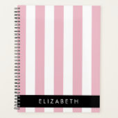 Rosa Streifen, Streifen, Linien, Ihr Name Planer (Vorderseite)