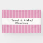 Rosa Streifen, Streifenmuster, Linien, Jubiläum Banner (Horizontal)