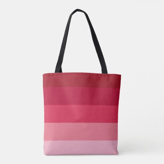 Rosa Streifen Tasche (Rückseite)
