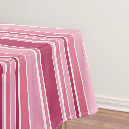 Rosa Streifen Tischdecke (Beispiel)