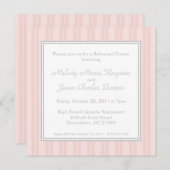 Rosa Streifen und Einladungen auf dem schlichten P (Vorne/Hinten)