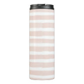 Rosa Streifen und Goldhirsche Thermosbecher (Rückseite)