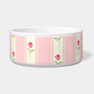 Rosa Streifen und rosa Napf