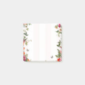 Rosa Streifen und Rote Flora Post-it Klebezettel (Vorderseite)