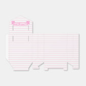 Rosa Streifen | Vielen Dank Geschenkschachtel (Ungefaltet)