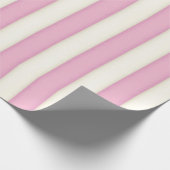 Rosa Streifen Viktorianisch Märchenprinzessin Wrap Geschenkpapier (Ecke)