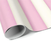 Rosa Streifen Viktorianisch Märchenprinzessin Wrap Geschenkpapier (Rolleneckpunkt)