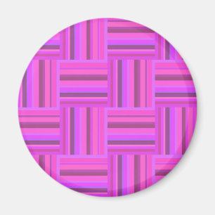 Rosa Streifen Webmuster Magnet