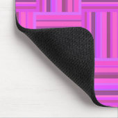 Rosa Streifen Webmuster Mousepad (Ecke)