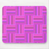 Rosa Streifen Webmuster Mousepad (Vorne)
