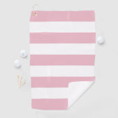 Rosa Streifen, weiße Streifen, gestreiftes Muster Golfhandtuch (Insitu)