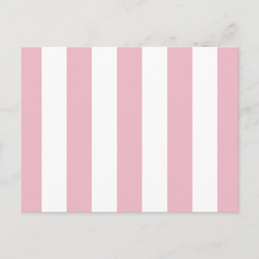 Rosa Streifen, weiße Streifen, gestreiftes Muster Postkarte (Vorderseite)