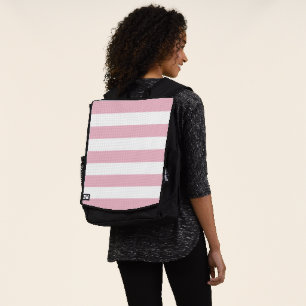 Rosa Streifen, weiße Streifen, gestreiftes Muster Rucksack