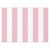 Rosa Streifen, weiße Streifen, gestreiftes Muster Tischdecke (Vorderseite (Horizontal))