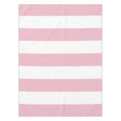 Rosa Streifen, weiße Streifen, gestreiftes Muster Tischdecke (Vorderseite)