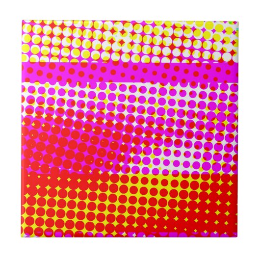 rosa Streifenmuster Fliese (Vorderseite)