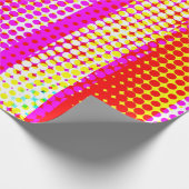 rosa Streifenmuster Geschenkpapier (Ecke)