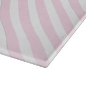 Rosa Streifenschneide Schneidebrett (Ecke)